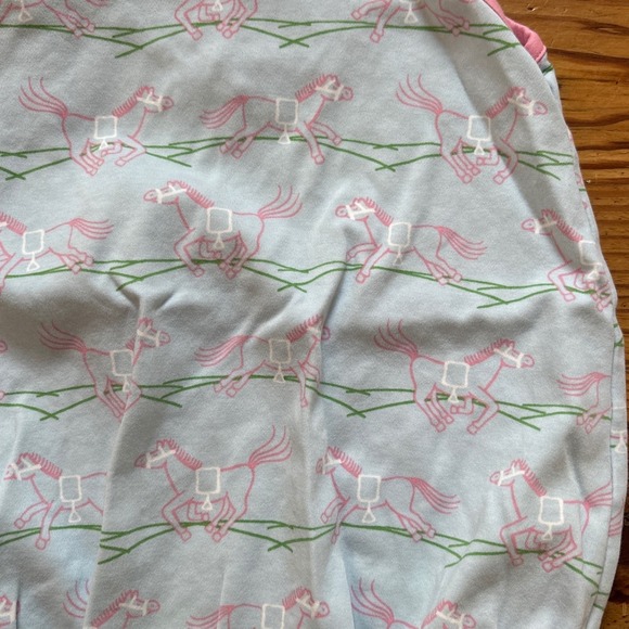 The Beaufort Bonnet Company Bubble Romper Kids Blue Horse Print SIZE 3T - Picture 2 of 6